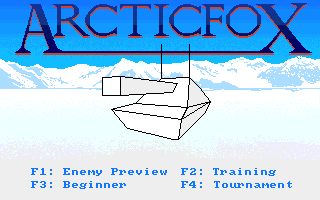 Arcticfox (Amiga) screenshot: Game options