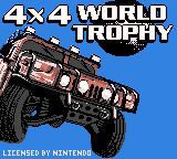 Test Drive: Off-Road 3 (Game Boy Color) screenshot: Title screen (European version)