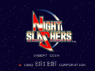 Night Slashers (Arcade) screenshot: Title screen