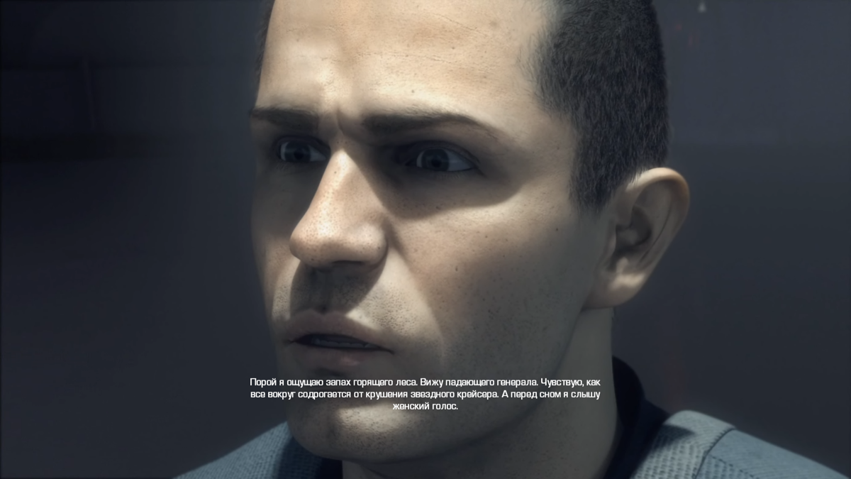 Star Wars: The Force Unleashed II (Windows) screenshot: Close-up of the protagonist in the intro