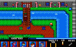 Yogi Bear & Friends in the Greed Monster: A Treasure Hunt (Atari ST) screenshot: A bridge.