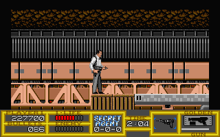 Sly Spy: Secret Agent (Atari ST) screenshot: Upgraded my gun - you better watch out terrorists!