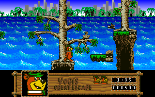 Yogi's Great Escape (Amiga) screenshot: Wild life.