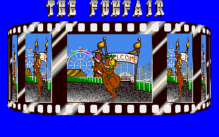 Yogi's Great Escape (Amiga) screenshot: The fun park level