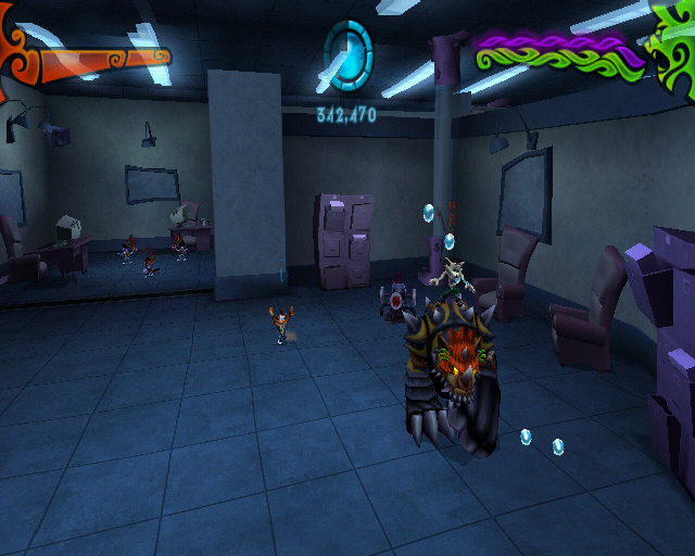 Crash of the Titans (PlayStation 2) screenshot: Office building