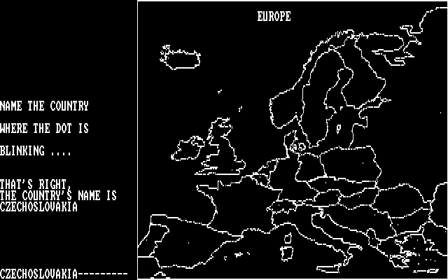 Compaq-DOS (included games) (DOS) screenshot: Better remember your Cold War geopolitics!