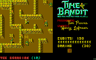 Time Bandit (DOS) screenshot: Nice crypt. Plenty of foes, though.