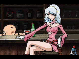 Cosmowarrior Zero (PlayStation) screenshot: Cutscene - Meeting La Sylviana