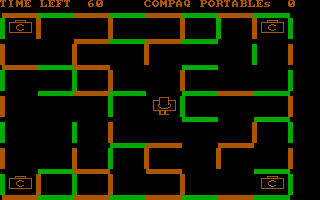 Compaq-DOS (included games) (DOS) screenshot: Compaq Portable: computer collecting craze commences!