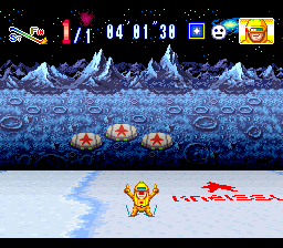 WakuWaku Ski Wonder Spur (SNES) screenshot: Finished. Not sure why you are celebrating...