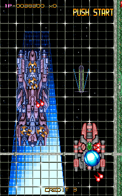 War of Aero: Project MEIOU (Arcade) screenshot: A Lot of Enemies, very difficult...