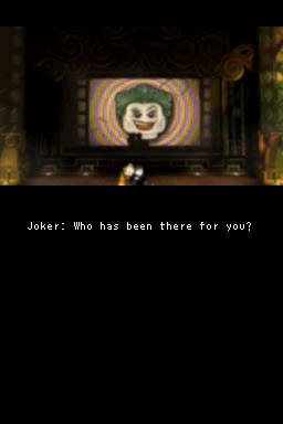 LEGO Batman 2: DC Super Heroes (Nintendo DS) screenshot: It's from yours truly...The Joker!