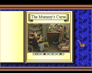 Sherlock Holmes: Consulting Detective (CDTV) screenshot: The Mummy's Curse - Intro - Holmes and Watson in their study