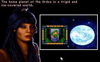 Dune II: The Building of a Dynasty (Amiga) screenshot: Information on the House of Ordos.
