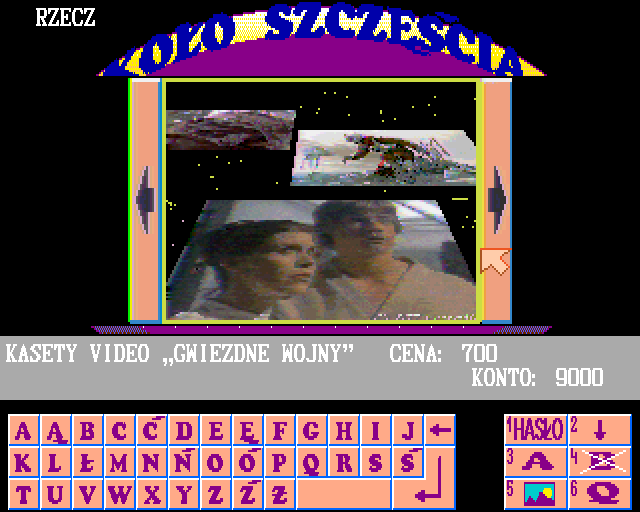 Koło Szczęścia (Amiga) screenshot: Video movie as a prize