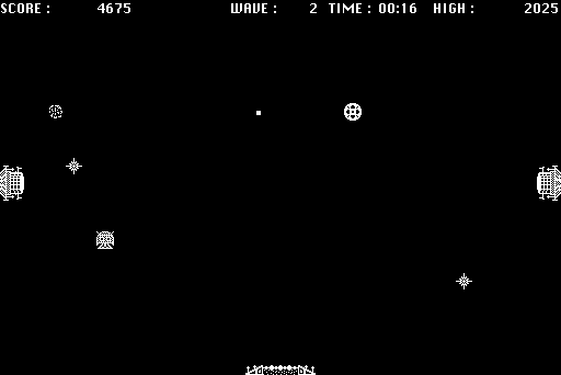 Crystal Raider (Macintosh) screenshot: Blasting an enemy