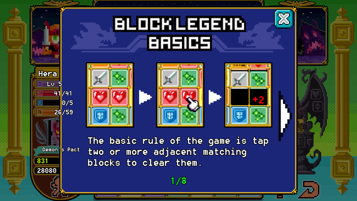 Screenshot of Block Legend DX (Windows, 2015) MobyGames