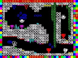 Mysterious Dimensions (ZX Spectrum) screenshot: Underground board 3
