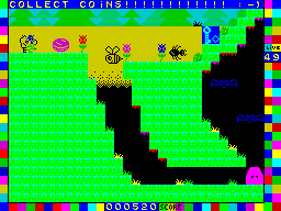 Mysterious Dimensions (ZX Spectrum) screenshot: Forest board 11