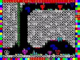 Mysterious Dimensions (ZX Spectrum) screenshot: Underground board 10