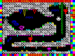 Mysterious Dimensions (ZX Spectrum) screenshot: Underground board 8