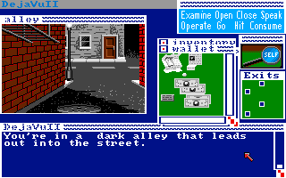 Déjà Vu II: Lost in Las Vegas (Amiga) screenshot: Alley.