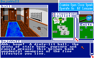 Déjà Vu II: Lost in Las Vegas (Amiga) screenshot: Hallway.