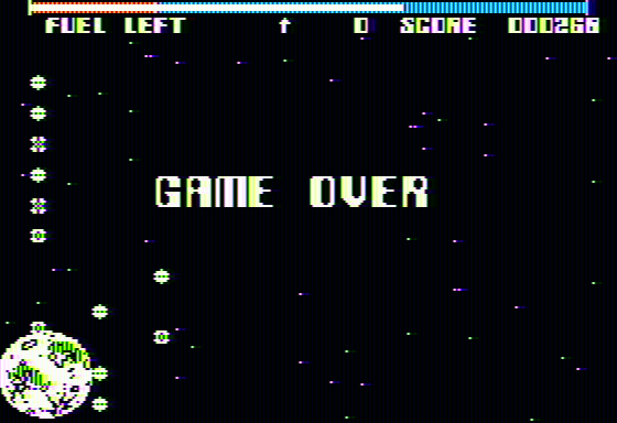 Twerps (Apple II) screenshot: Game over