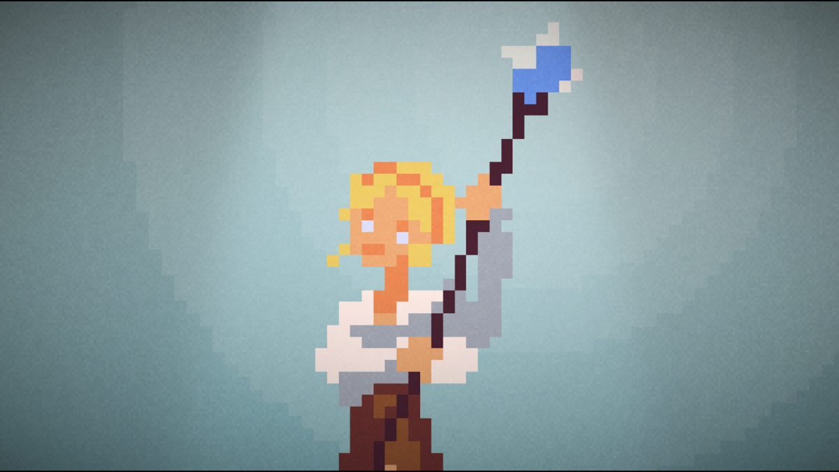 Milkmaid of the Milky Way (iPhone) screenshot: A powerful staff?