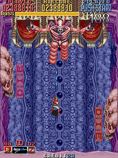 Nitro Ball (Arcade) screenshot: Boss stage 4
