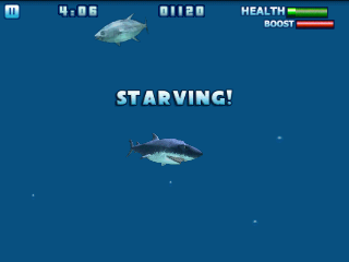 Hungry Shark: Part 1 (Android) screenshot: Need to eat or I'll die
