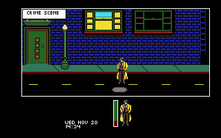Dick Tracy: The Crime-Solving Adventure (Amiga) screenshot: Back on the street.