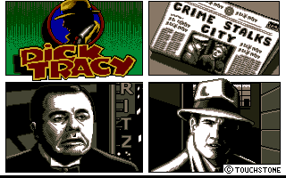 Dick Tracy: The Crime-Solving Adventure (Amiga) screenshot: Intro.