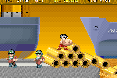 Hammerin' Harry (Arcade) screenshot: Rock and Roll