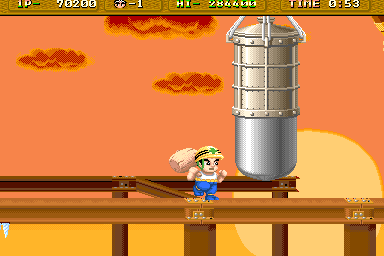 Hammerin' Harry (Arcade) screenshot: 4th Boss 1 of 2