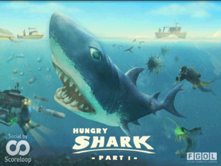 Hungry Shark: Part 1 (Android) screenshot: Title screen
