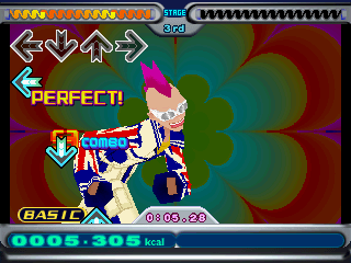 Dance Dance Revolution: 5th Mix (PlayStation) screenshot: Good calorie burning.