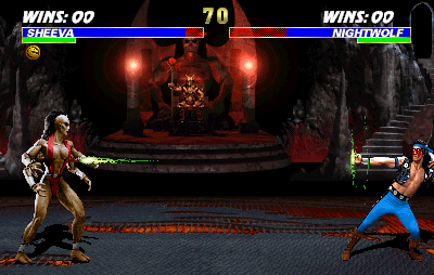 Ultimate Mortal Kombat 3 (Arcade) screenshot: Magic bow