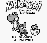 Yoshi (Game Boy) screenshot: Title screen (EU)
