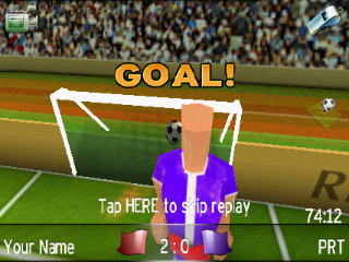 Magnetic Sports Soccer (Android) screenshot: Goal!
