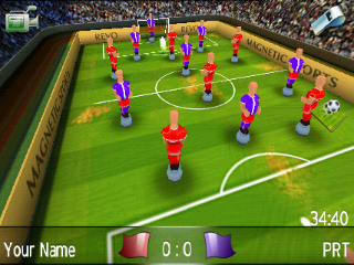 Magnetic Sports Soccer (Android) screenshot: Shot on goal