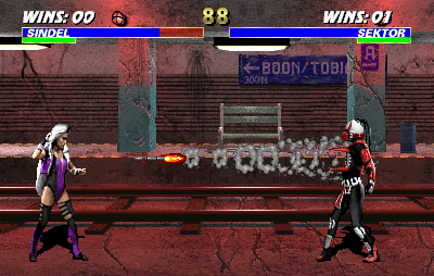 Ultimate Mortal Kombat 3 (Arcade) screenshot: Rocket