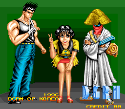 Black Touch 96 (Arcade) screenshot: Characters