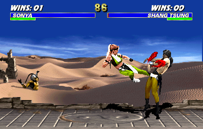 Ultimate Mortal Kombat 3 (Arcade) screenshot: Balls are crushed
