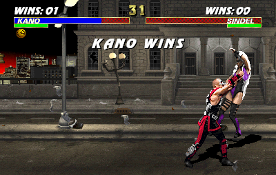 Ultimate Mortal Kombat 3 (Arcade) screenshot: Kano Wins