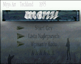 Prawo krwi (Amiga) screenshot: Main menu