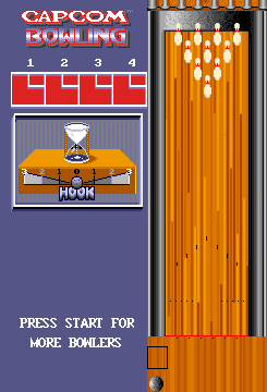 Capcom Bowling (Arcade) screenshot: Ready to play