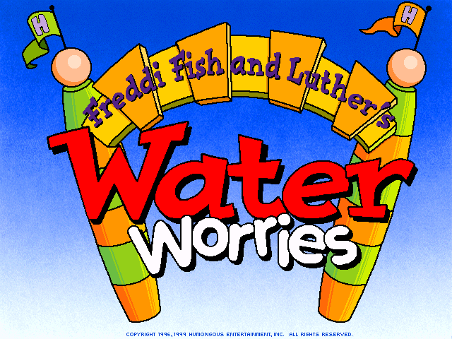 Freddi Fish and Luther's Water Worries (Windows) screenshot: Title screen