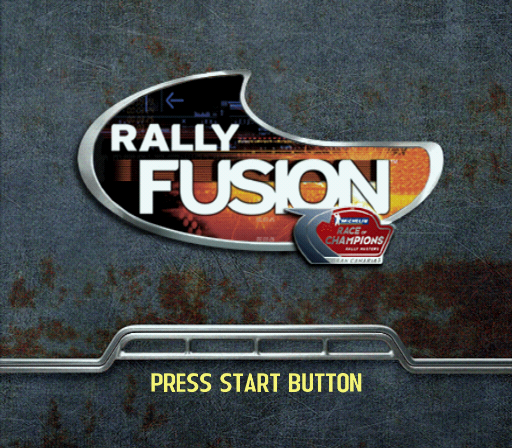 Rally Fusion: Race of Champions (PlayStation 2) screenshot: Title screen.