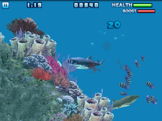 Hungry Shark: Part 3 (Android) screenshot: Coral reefs